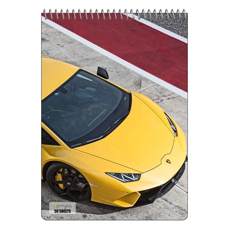 دفتر نقاشی 50 برگ سیمی کارنیکا طرح لامبورگینی هوراکان Lamborghini Huracan کد 85339
