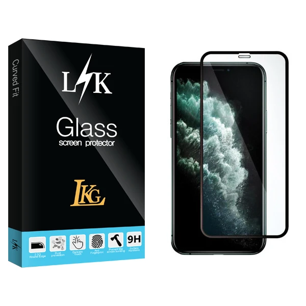 محافظ صفحه نمایش ال کا جی مدل LK Glass مناسب برای گوشی موبایل اپل iPhone 11 promax