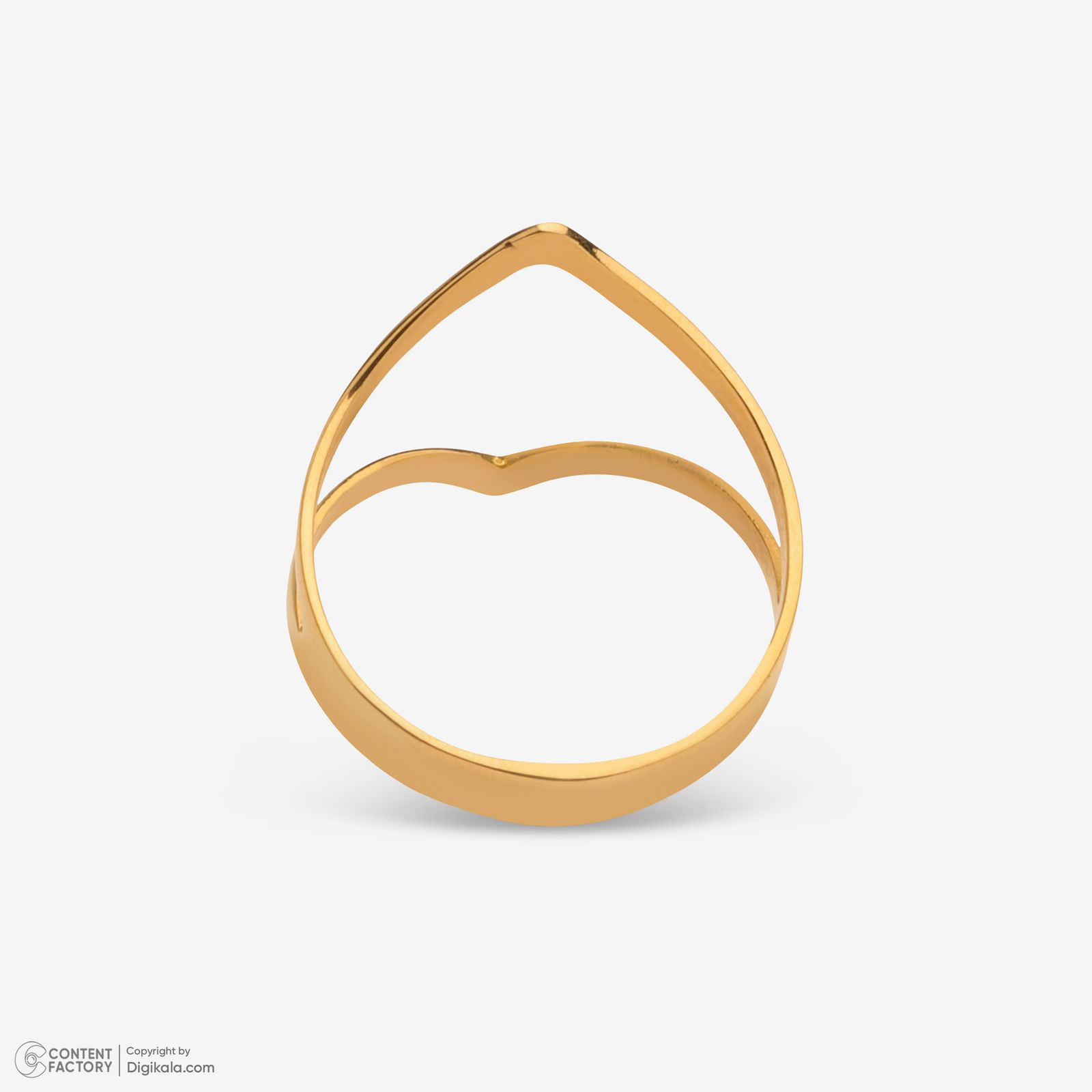 انگشتر طلا 18 عیار زنانه مایا ماهک مدل MR0618 سایز 55 - - 4