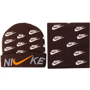 ست کلاه و شال گردن بافتنی بچگانه مدل PJ-107017