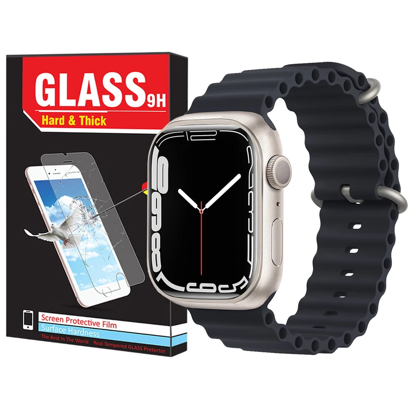 بند هارد اند تیک مدل Ocean مناسب برای اپل واچ Series 5 44 میلی متری