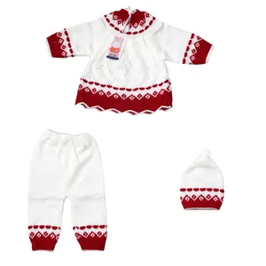 ست 3 تکه لباس بافتنی نوزاد نینو مدل KI_BI_SET3-5