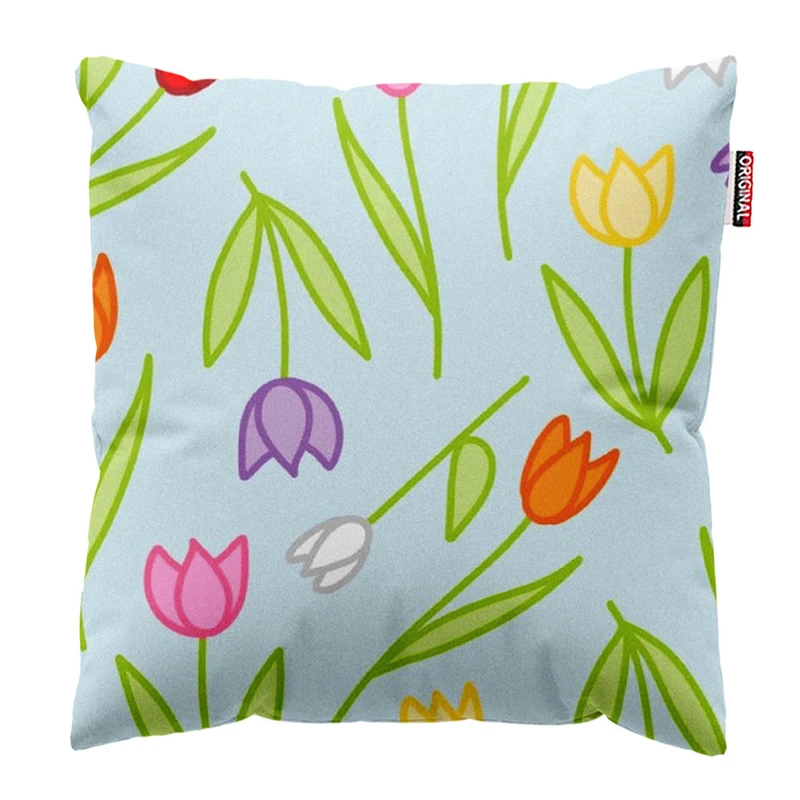  کوسن پاد آفرین طرح گل کد 1876 سایز 30*30 سانتی متر