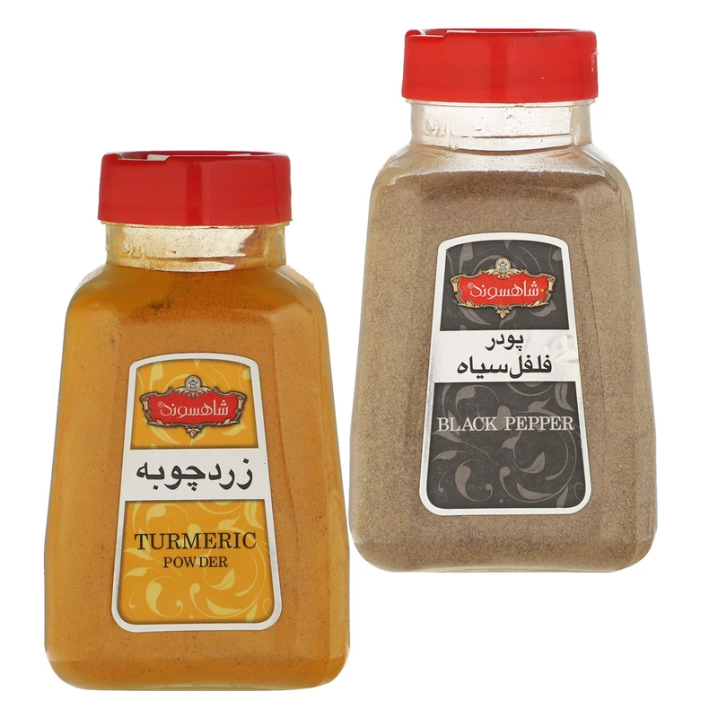پودر زردچوبه و فلفل سیاه شاهسوند - 200 گرم