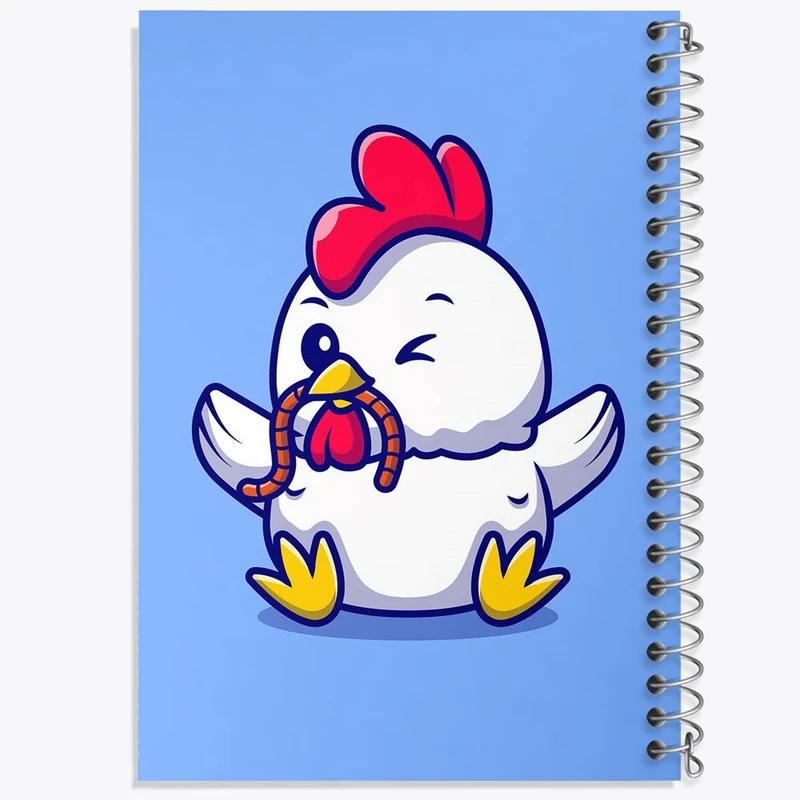 دفتر نت موسیقی 50 برگ خندالو مدل حیوانات بامزه خروس کد 29738