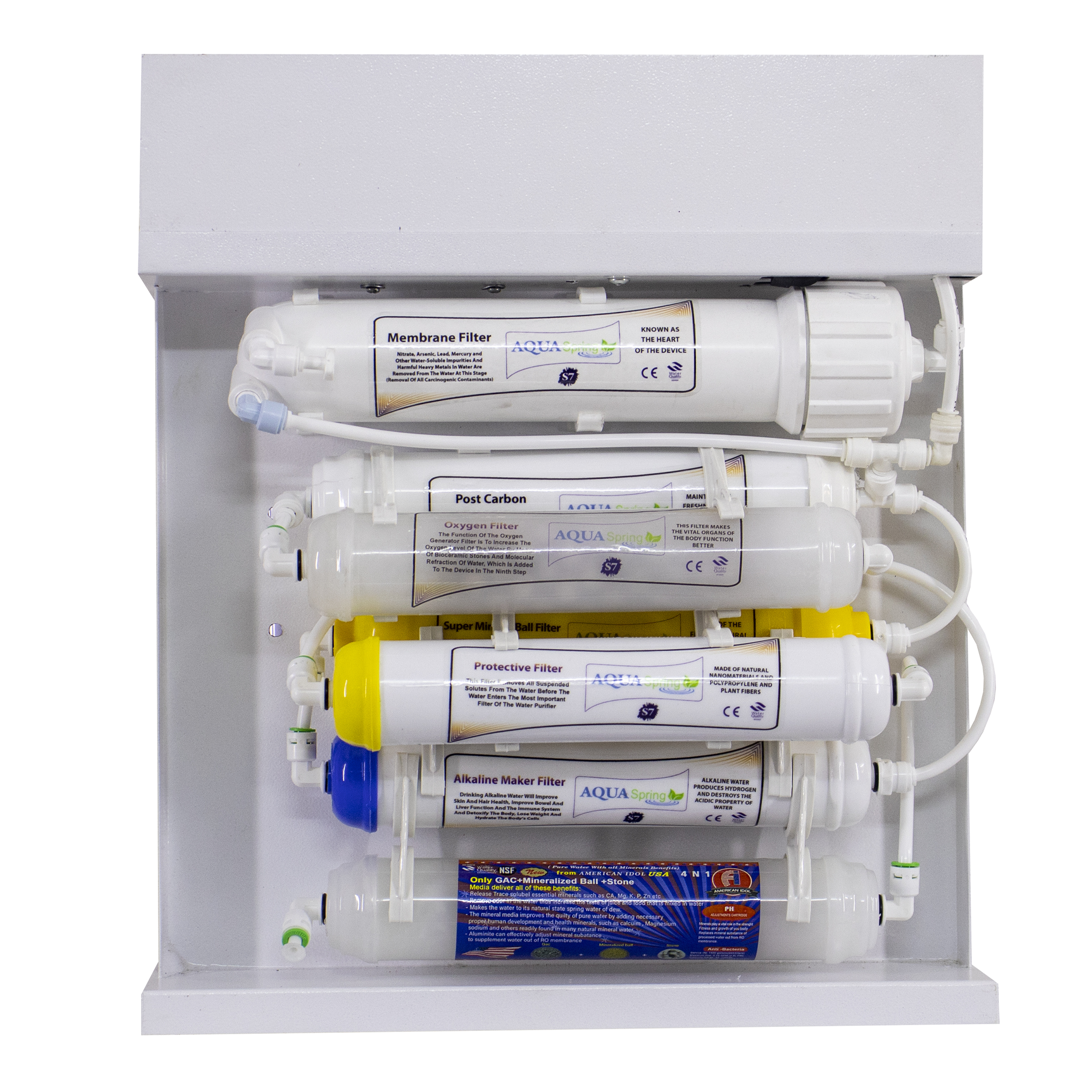 دستگاه تصفیه کننده آب آکوآ اسپرینگ مدل RO-S7-WZ 7057 به همراه فیلتر مجموعه  سه عددی