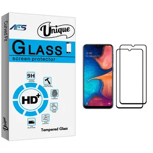 AFS Unique Glass Screen Protector For Samsung Galaxy A20 Pack Of 2