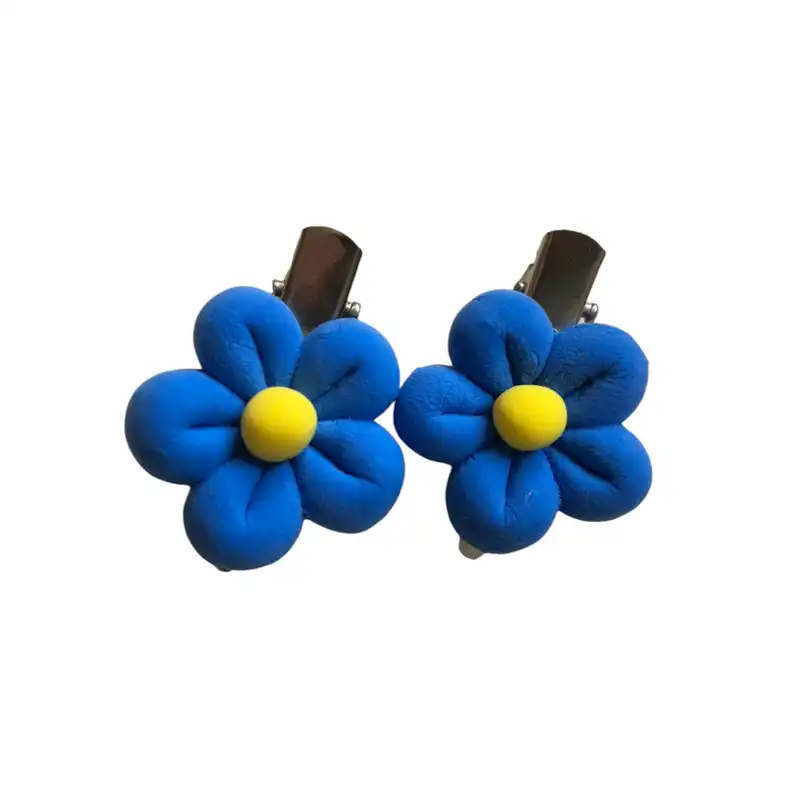 گیره مو زنانه طرح شکوفه بسته دو عددی