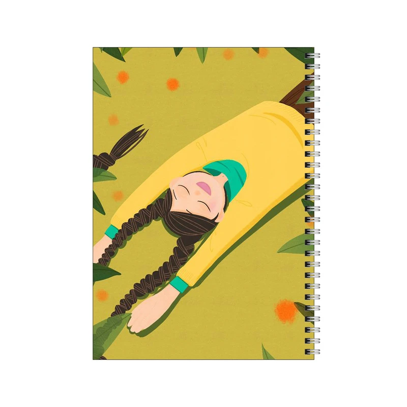 دفتر مشق 50 برگ بامبیلیپ طرح ظهر تابستان و دخترموبافته کد 2603066