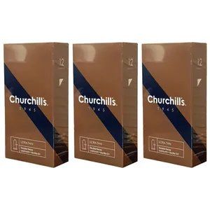 کاندوم چرچیلز مدل ultra thin مجموعه 3 عددی