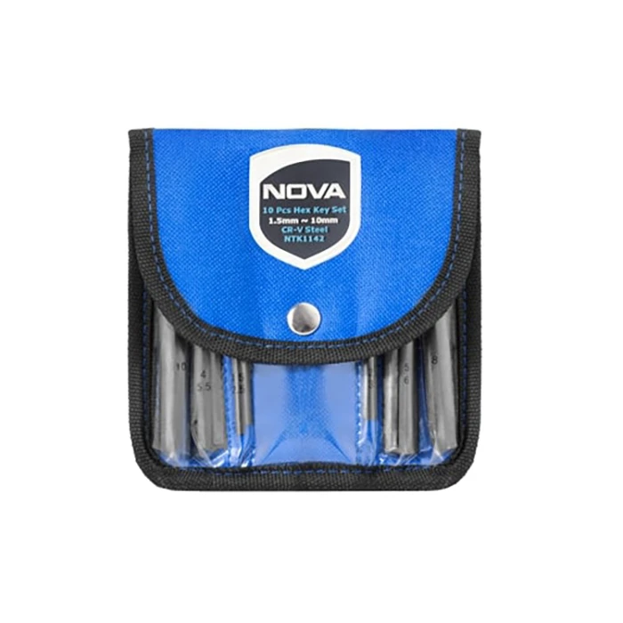 آچار آلن شش گوش نووا مدل A1142 بسته 10 عددی