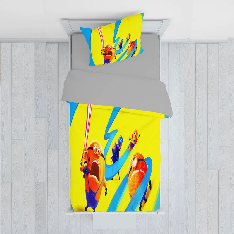 سرویس روتختی مدل minions TXY267 تک نفره 5 تکه