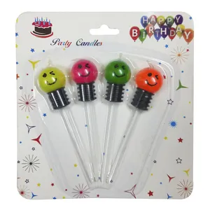 شمع تولد طرح لامپ مدل 443 مجموعه 4 عددی