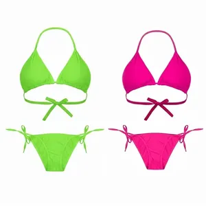 مایو دو تکه زنانه مدل اسفنجی کد 4758 بسته 2 عددی