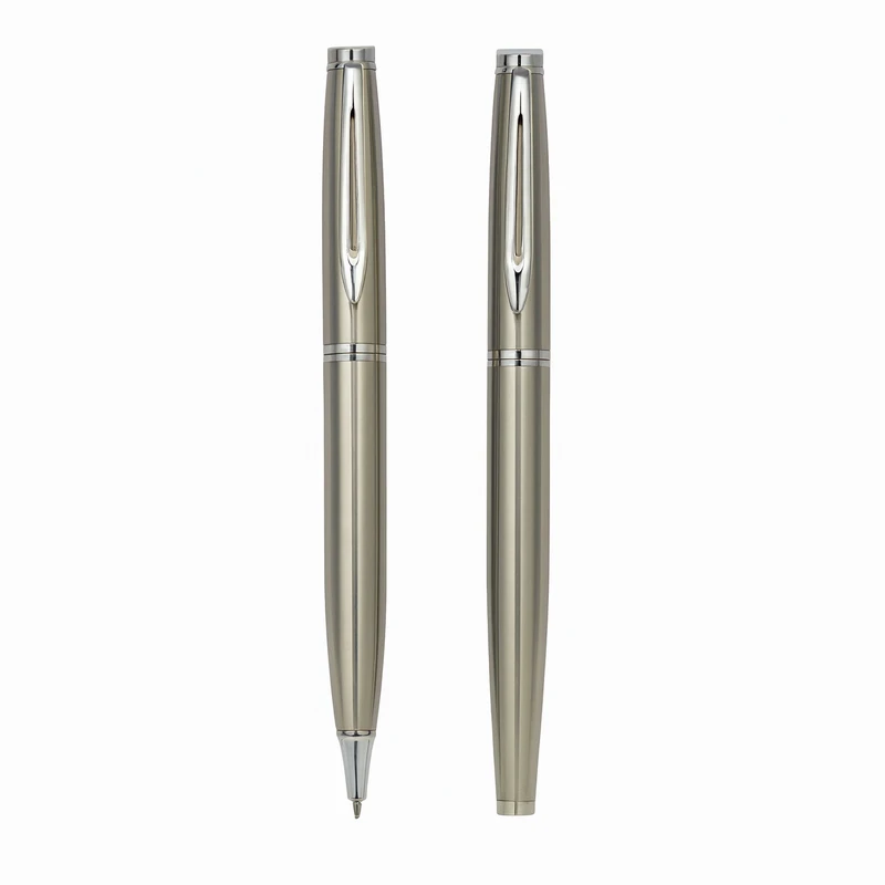 ست خودکار و روان نویس 1.0 میلی متری مدل Steel AB کد NO.3