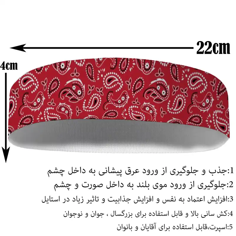 هدبند ورزشی آی تمر کد 513