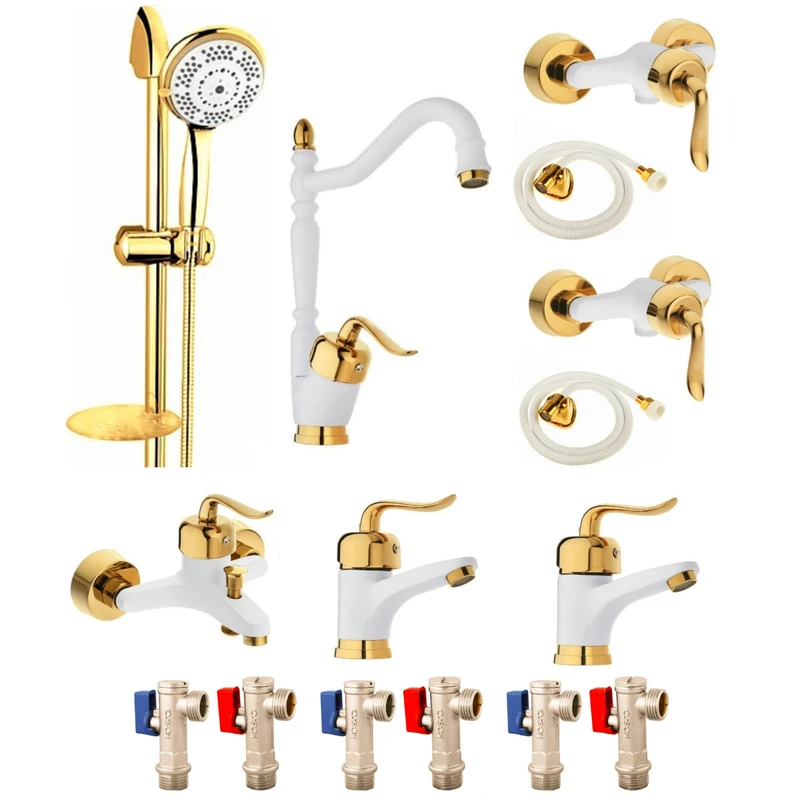 ست شیرآلات شیرالات رز مدل بیزانس پلاس مجموعه 15 عددی