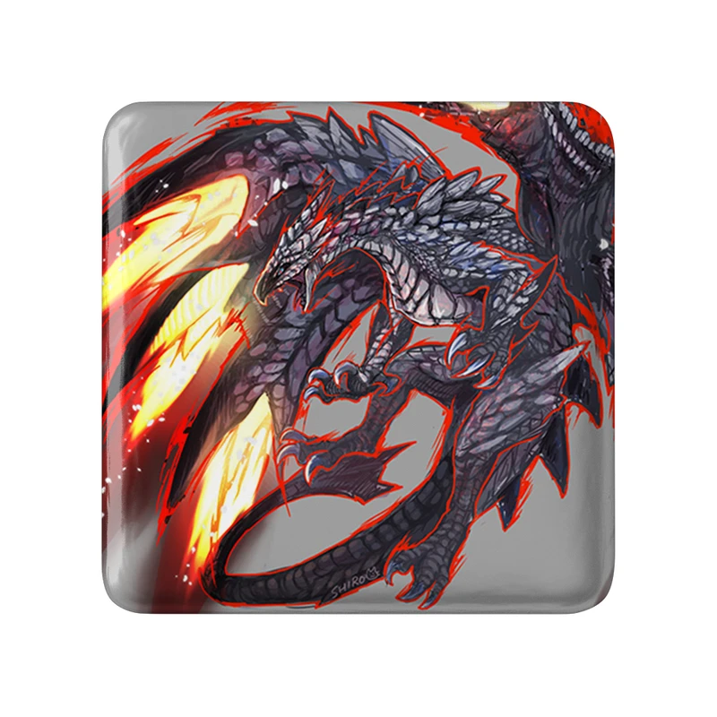 مگنت خندالو طرح بازی شکارچی هیولا (Monster Hunter) مدل مربعی کد 33287