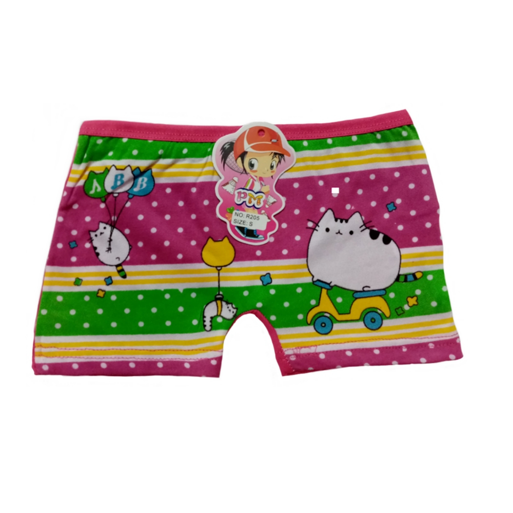 شورت دخترانه مدل گربه رنگ سرخابی