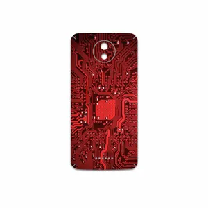 MAHOOT Red Printed Circuit Board Cover Sticker for Motorola Moto C Plus
