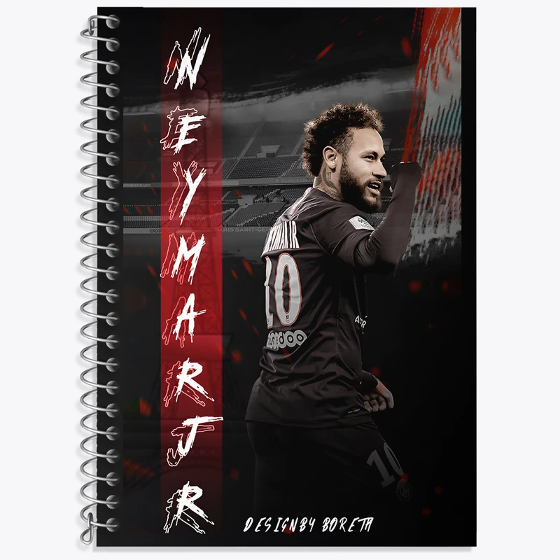 دفتر زبان 50 برگ خندالو مدل سه خط طرح نیمار جونیور کد N2790