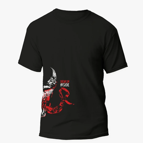 تی شرت آستین کوتاه مردانه مدل انیمه ای شیطان کش f081