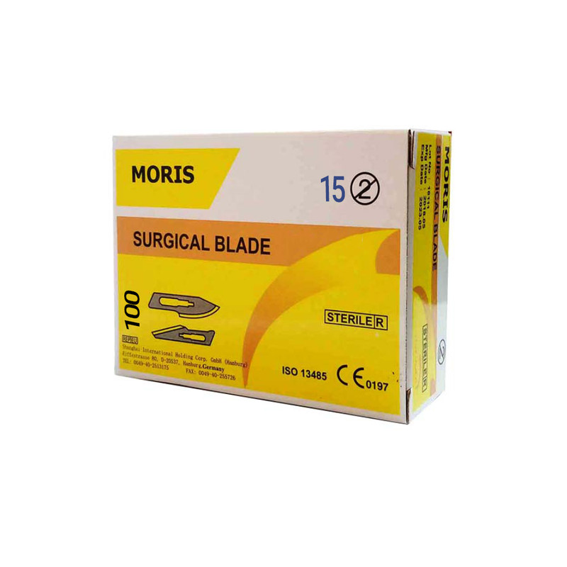 تیغ استریل موریس شماره 15 بسته 100 عددی
