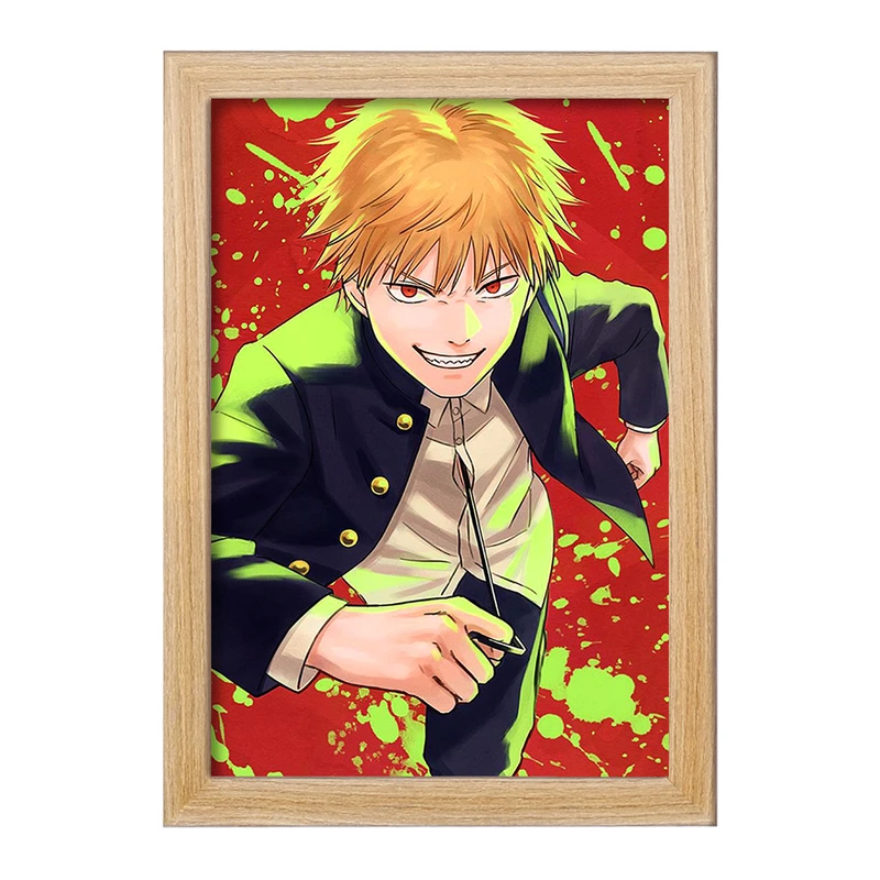 تابلو خندالو مدل دنجی انیمه مرد اره ای Chainsaw Man  کد 17844