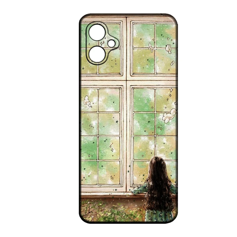 کاور طرح دخترانه کد 256 مناسب برای گوشی موبایل سامسونگ Galaxy A05