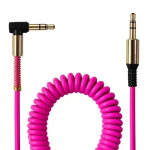 کابل AUX مدل فنری کد 02 طول 1.1 متر