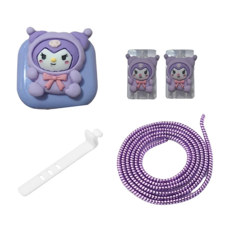 محافظ کابل شارژر دیواری طرح کرومی مدل Corum12 کد44 مناسب برای شارژر دیواری 20 وات اپل بسته 5 عددی