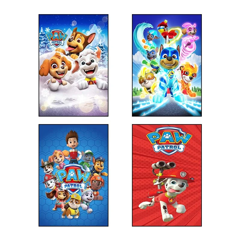 تابلو شاسي کارنيکا طرح سگ های نگهبان paw patrol کد 48580 مجموعه 4 عددی