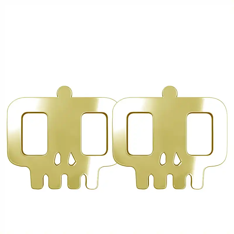 گوشواره طلا 18 عیار زنانه مدوپد مدل جمجمه کد GA1-15658