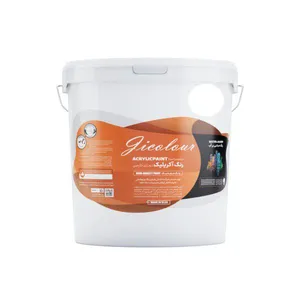 رنگ اکرلیک نمای خارج نیمه براق سفید ژیکالر کد WHITE-223 حجم 3700 میلی لیتر