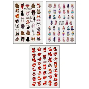 برچسب لنز ناخن کد D103-D111-N005 مجموعه 3 عددی