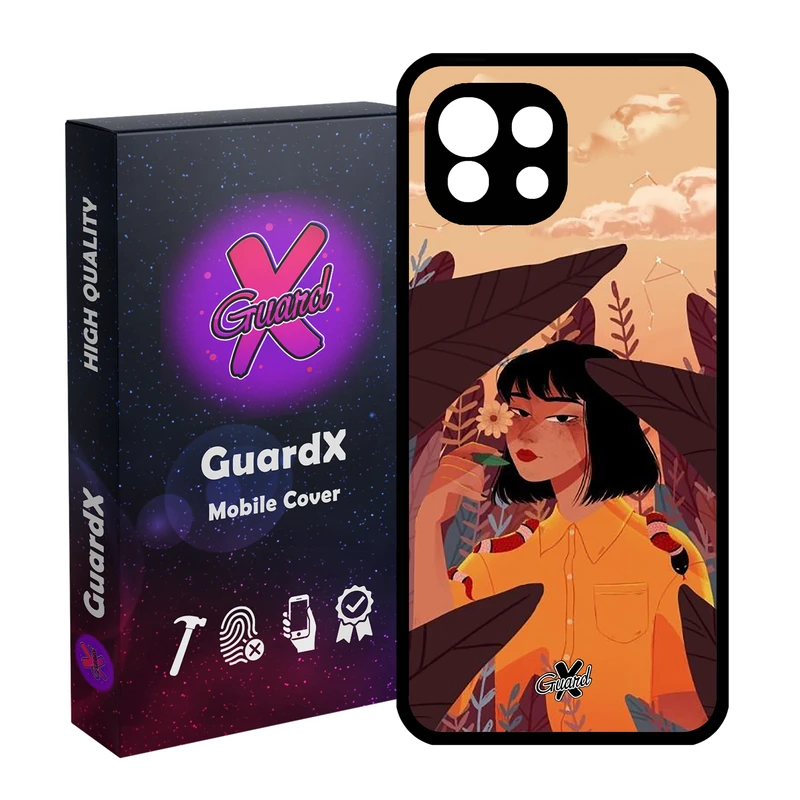 کاور گارد ایکس طرح Girl مدل Glass10327 مناسب برای گوشی موبایل شیائومی Mi 11 Lite