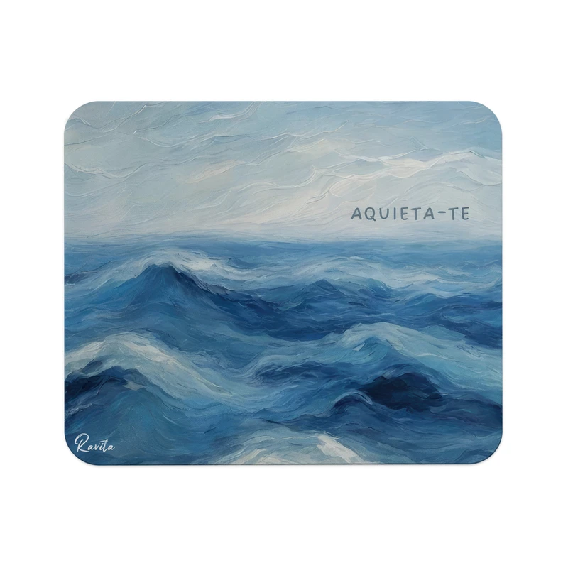 ماوس پد راویتا مدل امواج دریا کد 3686 سایز 24*19 سانتی متر
