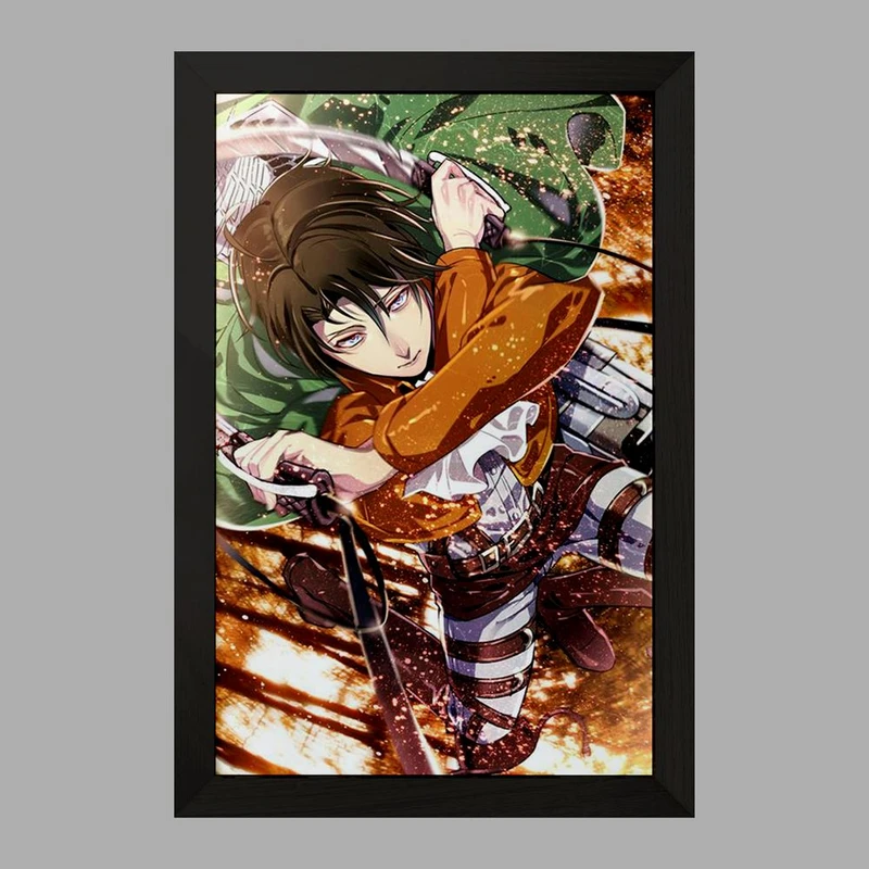 تابلو خندالو مدل لیوای انیمه اتک آن تایتان Attack on Titan  کد 18525