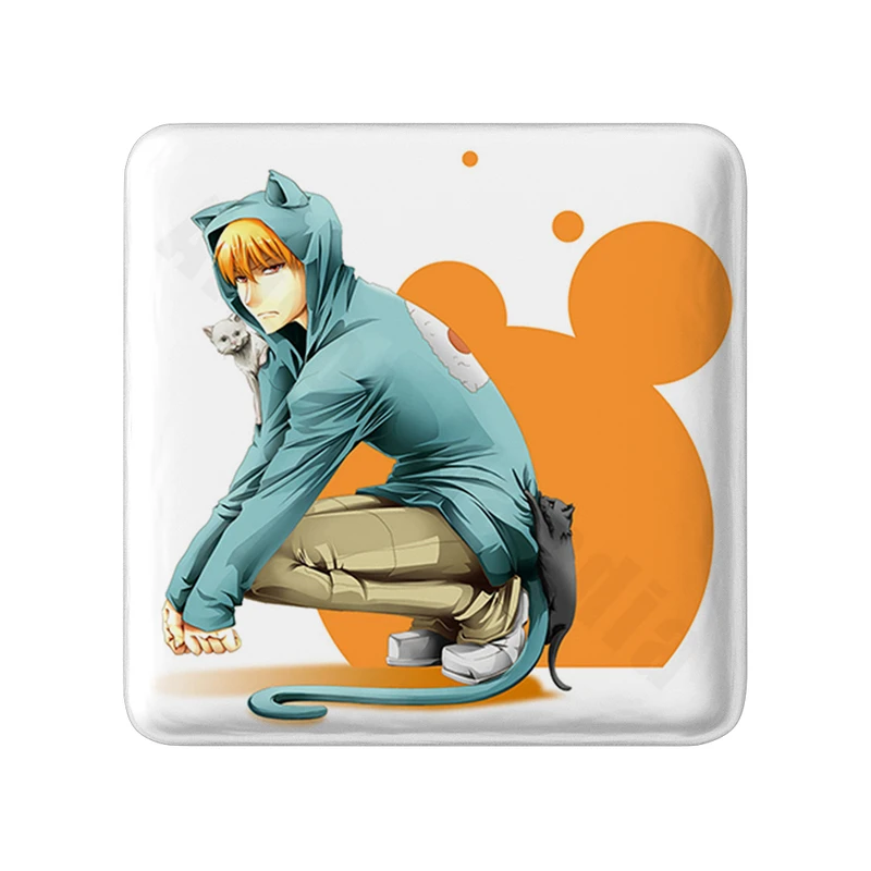 مگنت خندالو طرح کیو انیمه سبد میوه مدل مربعی کد 33980