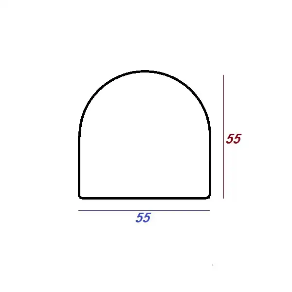 آینه دکوراتیو طرح گنبدی مدل رومیزی کد 550
