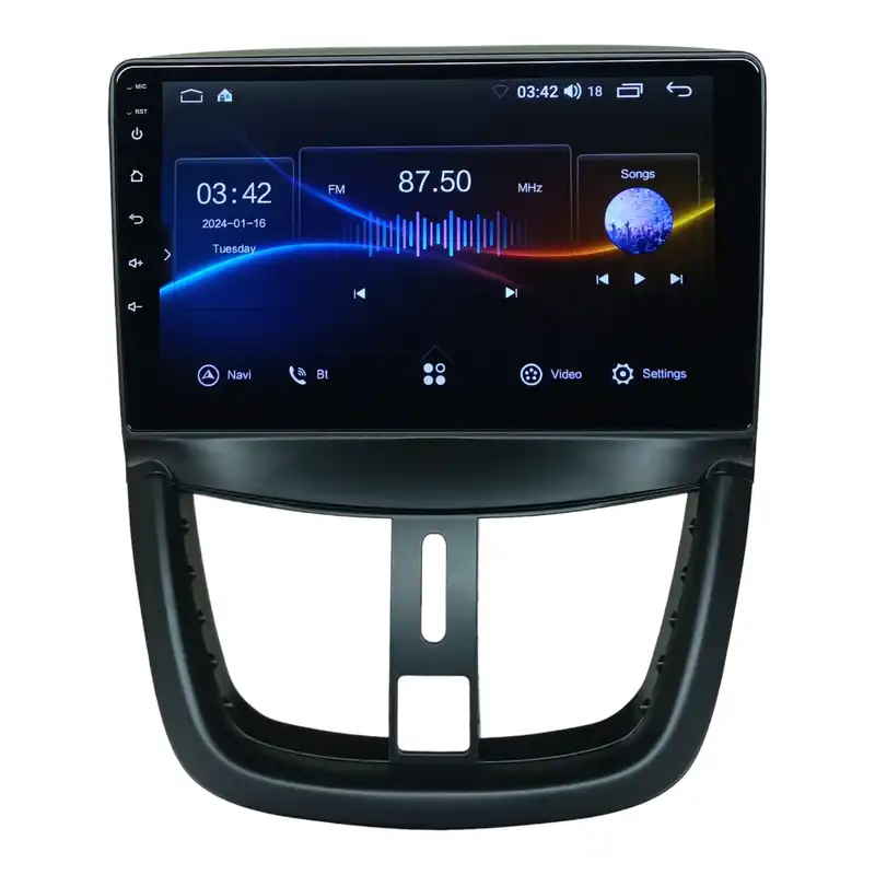 پخش کننده تصویری خودرو مدل اندروید Golden24 مناسب برای پژو 207