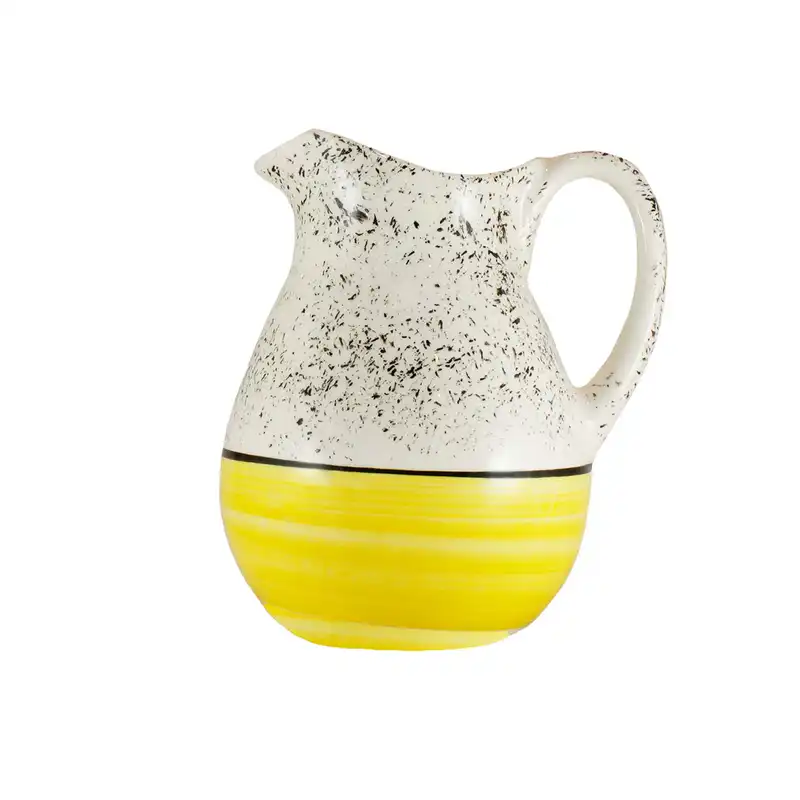 ست پارچ و لیوان سرامیکی مدل خورشیدی مجموعه 7 عددی