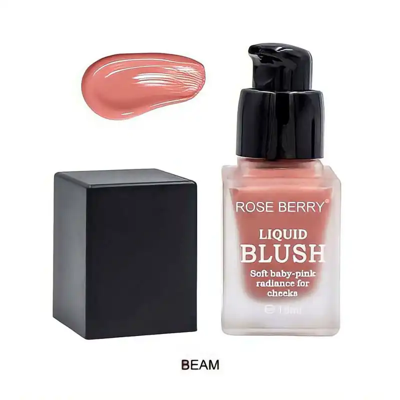 رژگونه مایع رز بری مدل 01 مجموعه 4 عددی