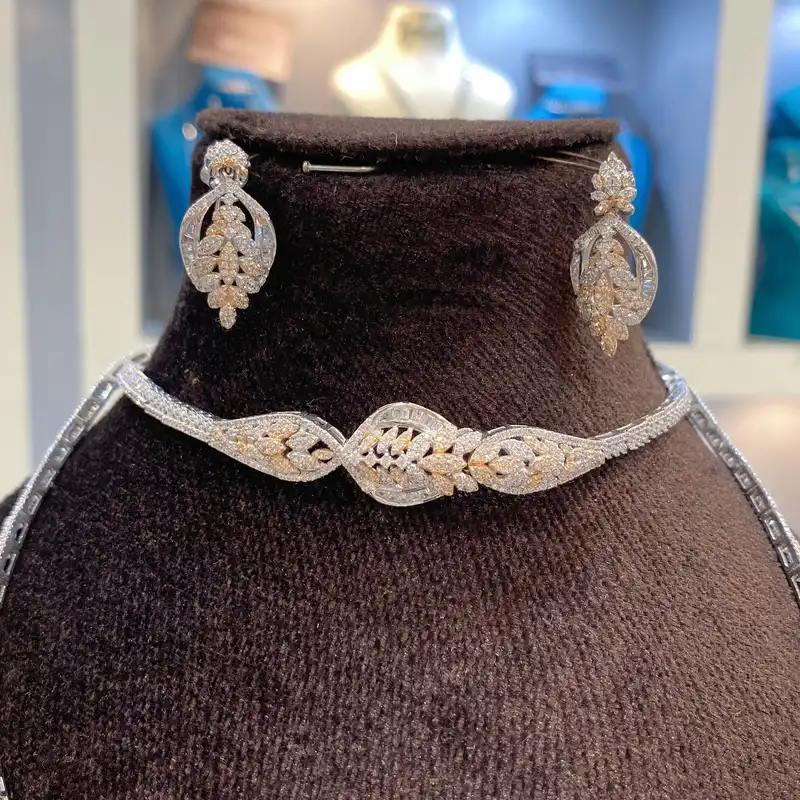 نیم ست نقره زنانه مدل دستسار 463