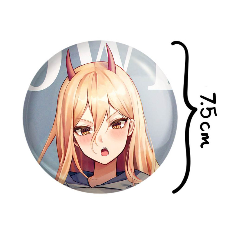 آینه جیبی خندالو مدل پاور انیمه مرد اره ای Chainsaw Man  کد 22301