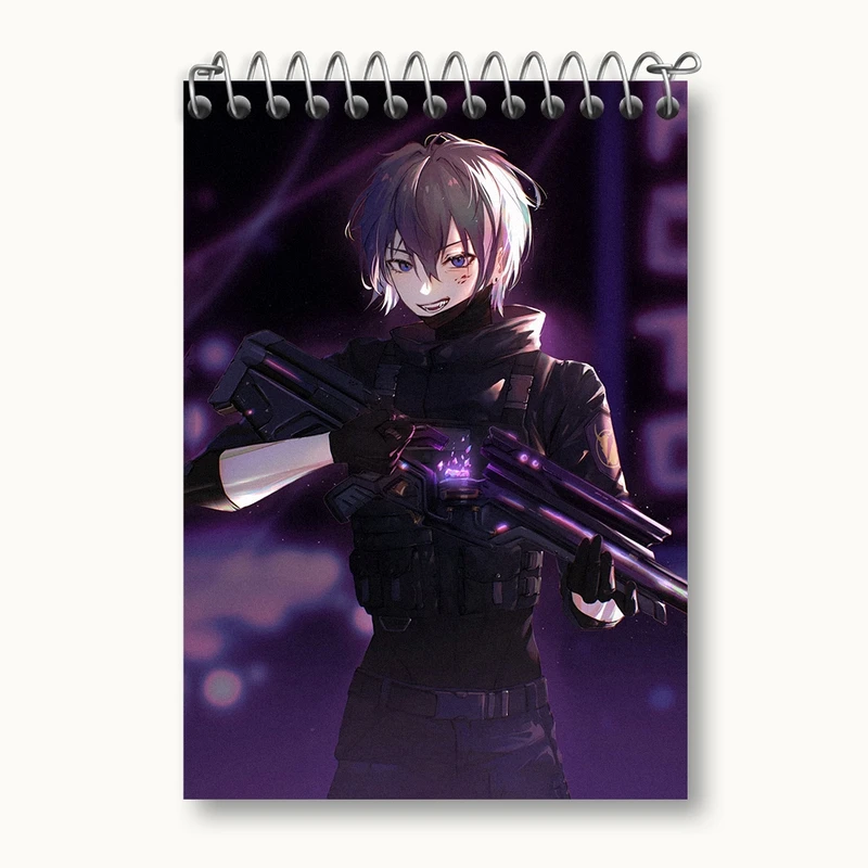 دفتر یادداشت 50 برگ خندالو مدل بازی ولورانت (Valorant) کد 33063