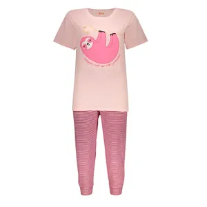 ست تی شرت و شلوار  زنانه مدل MMDS-CF2551