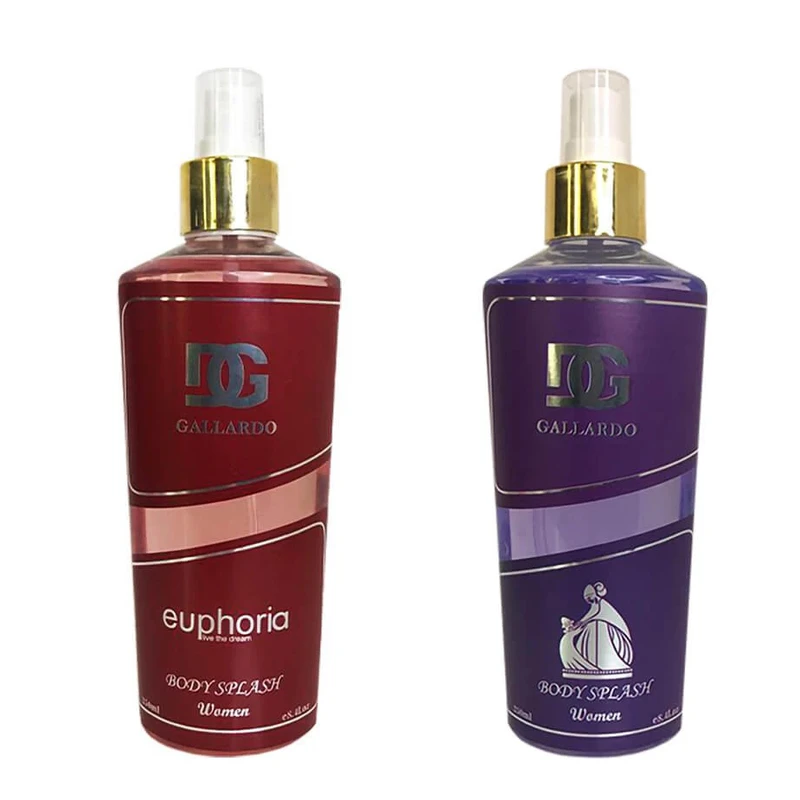 بادی اسپلش زنانه دیجی گالاردو مدل ایفوریا و اکلت حجم 250 میلی‌لیتر بسته 2 عددی