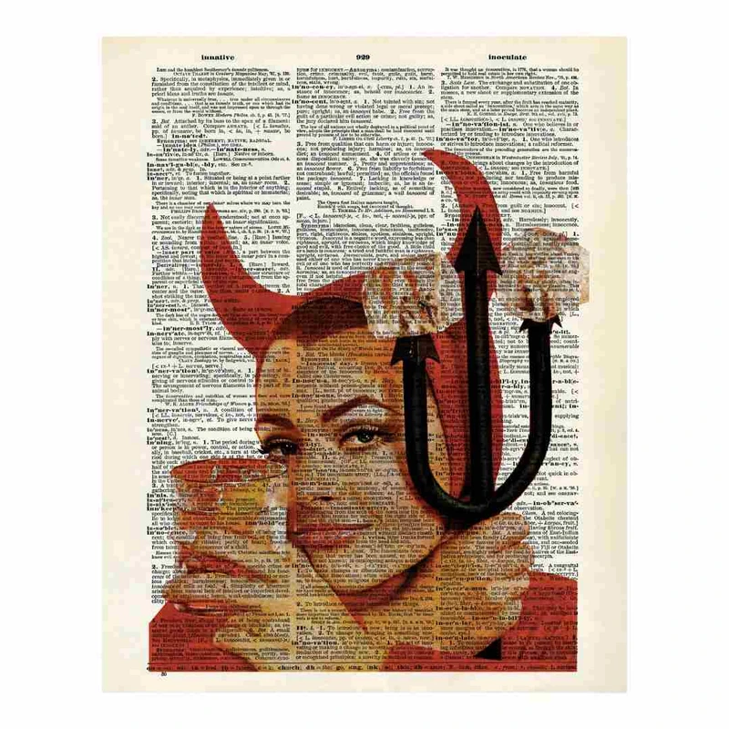 پوستر مدل زن شیطان