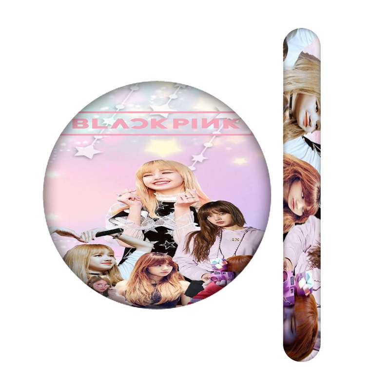 سوهان ناخن مندیکس مدل BLACK  PINK کد 2364 به همراه آینه جیبی